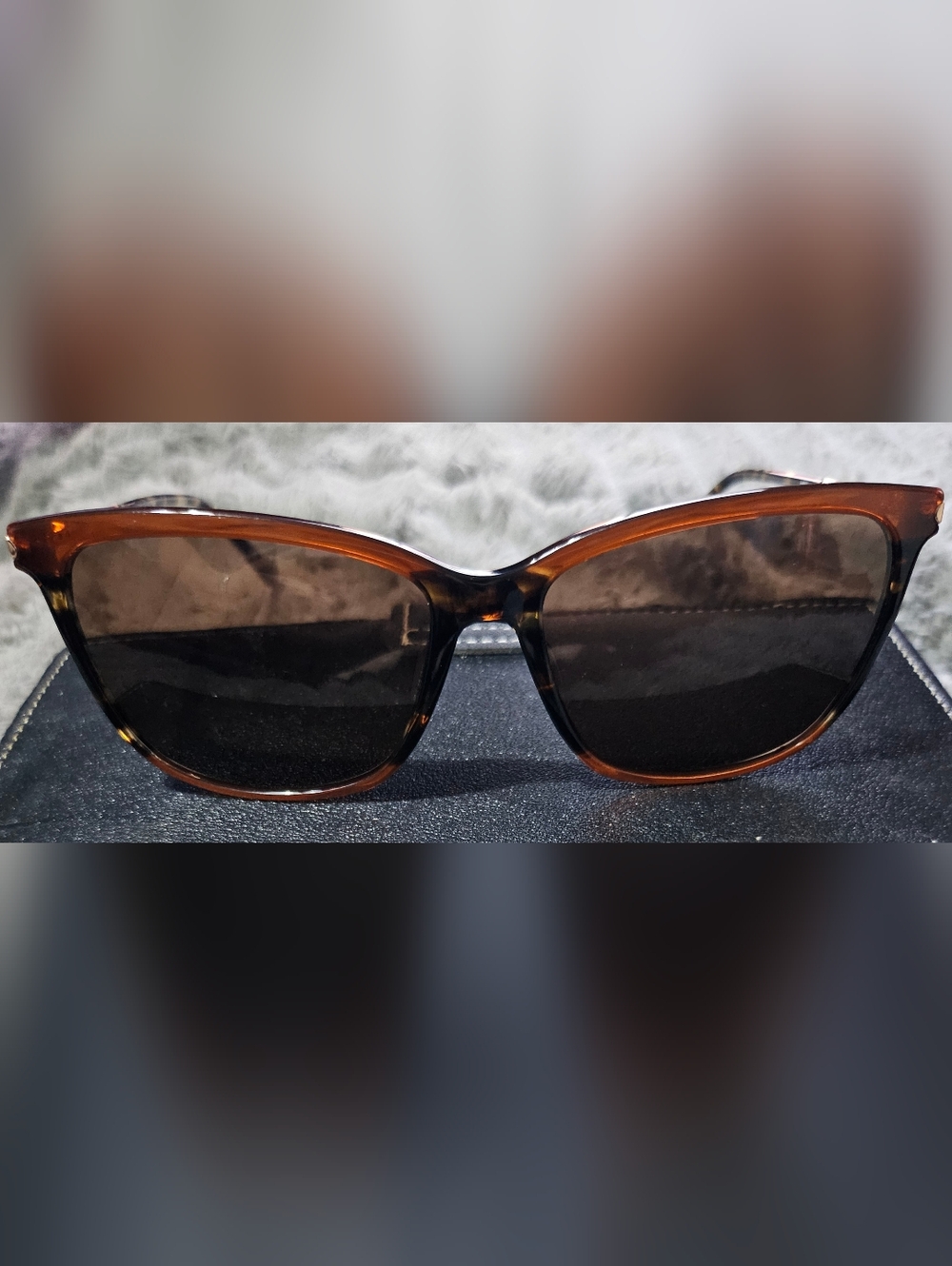 Mini Designer Tortoiseshell Sunglasses - Brown Frame with Dark Lenses